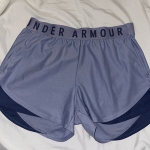purple under armor shorts